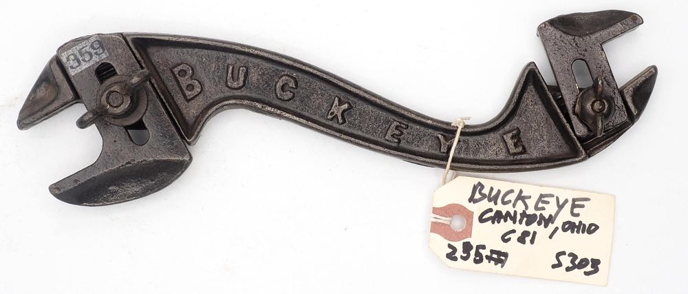 Lot 235: 10''L "Buckeye" S-shaped adj. buggy wrench