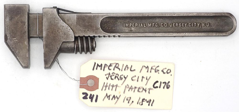 Lot 241: 8''L "Imperial Mfg Co Jersey City, NY"