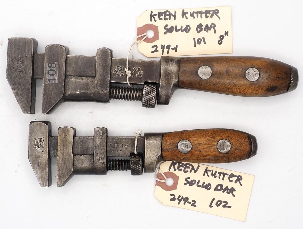 Lot 249: (2) "Keen Kutter" wrenches