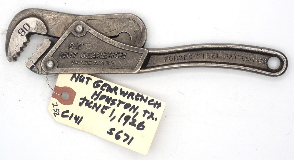 Lot 252: 8''L "8 In Nut Gearench Trademark