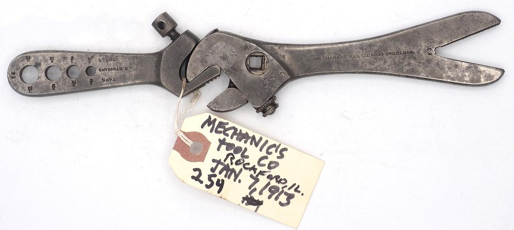 Lot 254: 9.25''L "Mechanics Tool Co. Rockford ILL USA"