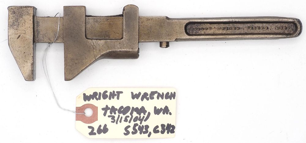 Lot 266: 8''L "Wright Wrench Tacoma Wash"