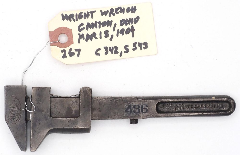 Lot 267: 6''L "Wright Wrench Canton O"