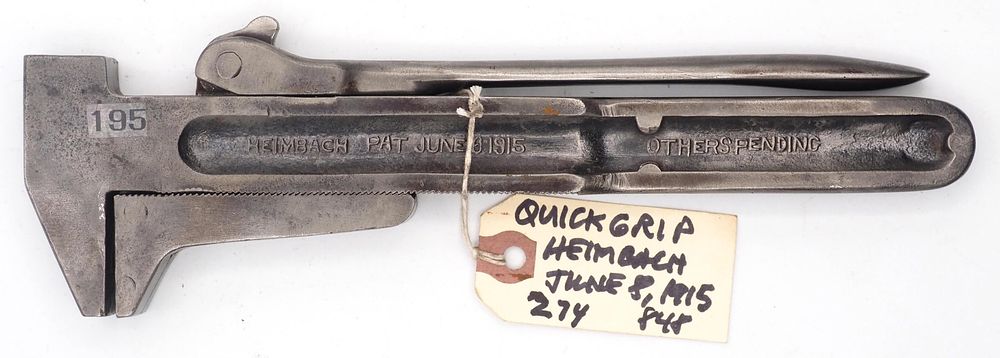Lot 274: 10''L "Quick Grip Wrench Co. Deluth Minn"