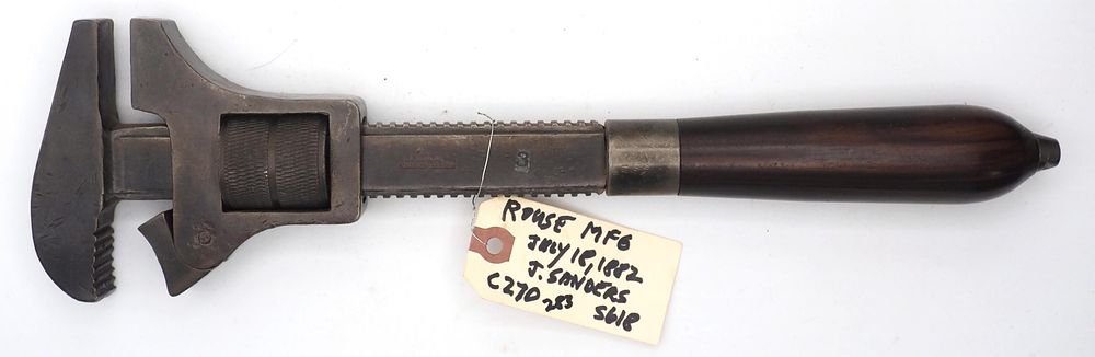 Lot 283: 15''L "RR Rouse Mfg Pat July 18, 1882"