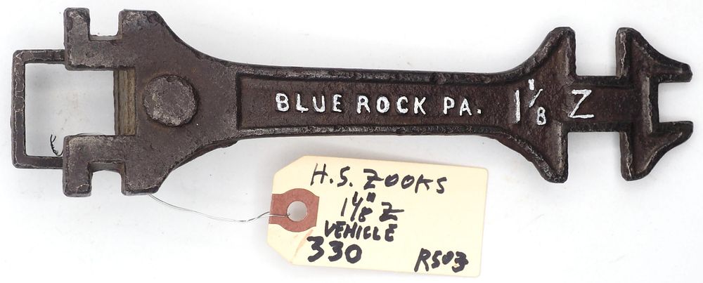 Lot 330: 8.75''L "H.S. Zooks Vehicle Wrench"