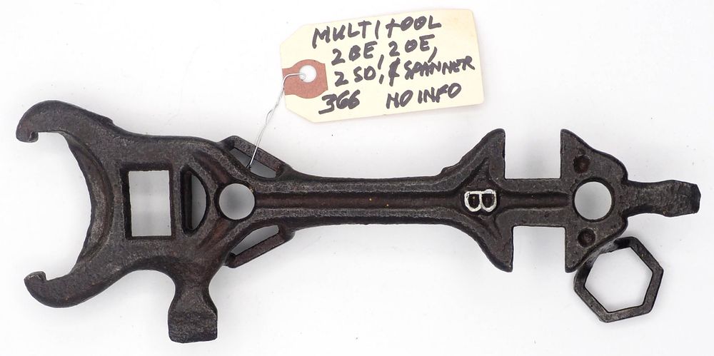 Lot 366: 9.25''L Unknown, wrench multi-tool, RARE