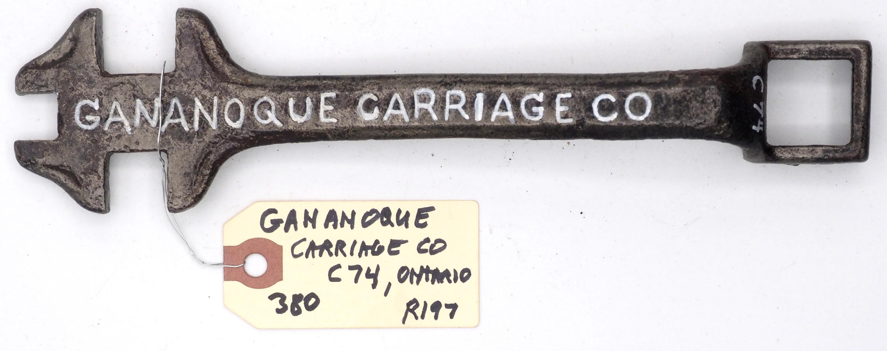 9''L "Gananoque Carriage Co"