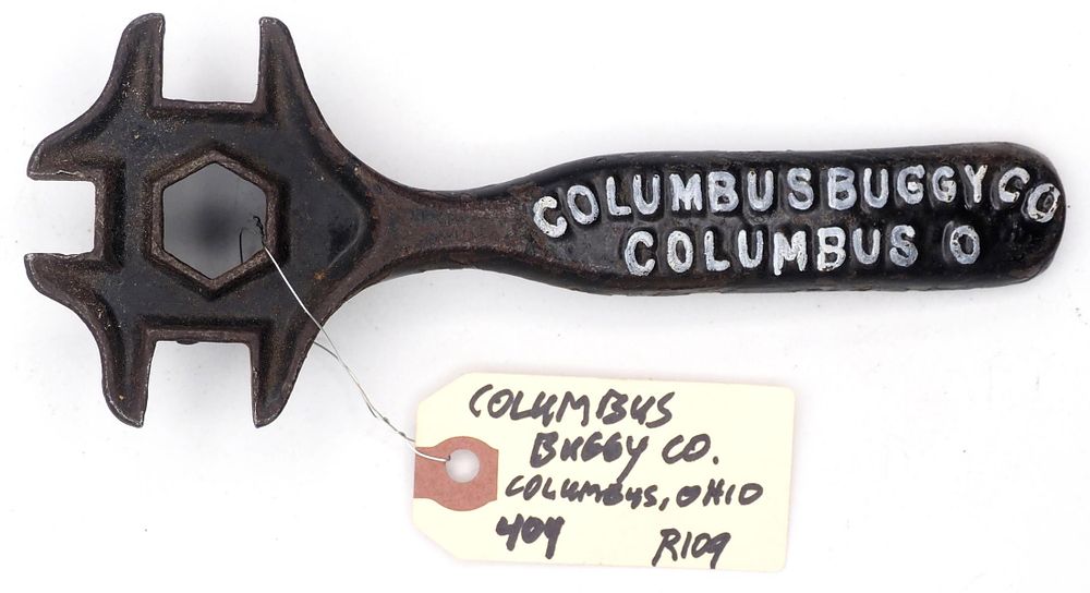 Lot 404: 7.5''L "Columbus Buggy Co Columbus O."