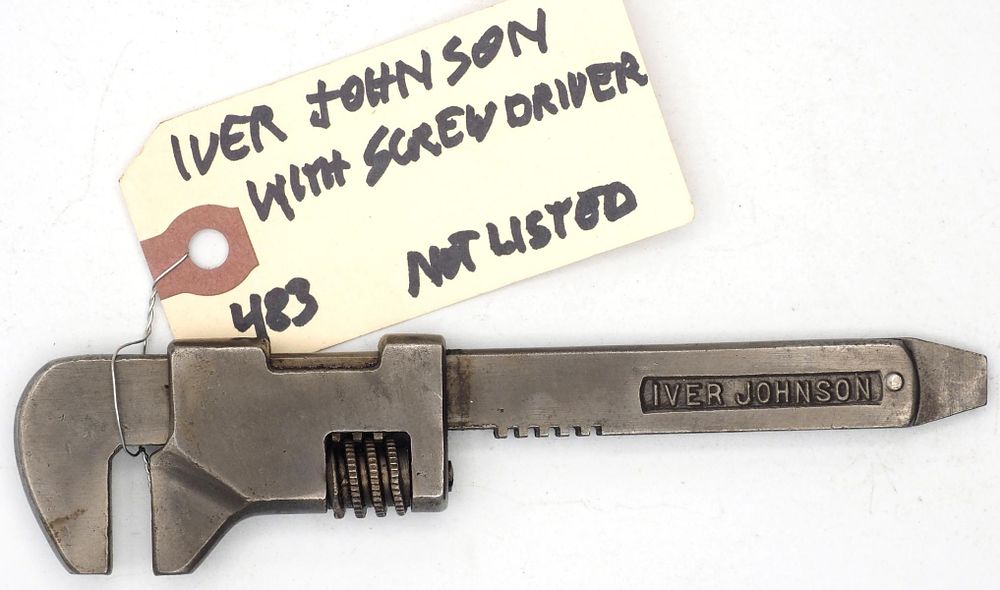 Lot 483: 6''L "Iver Johnson" bicycle wrench
