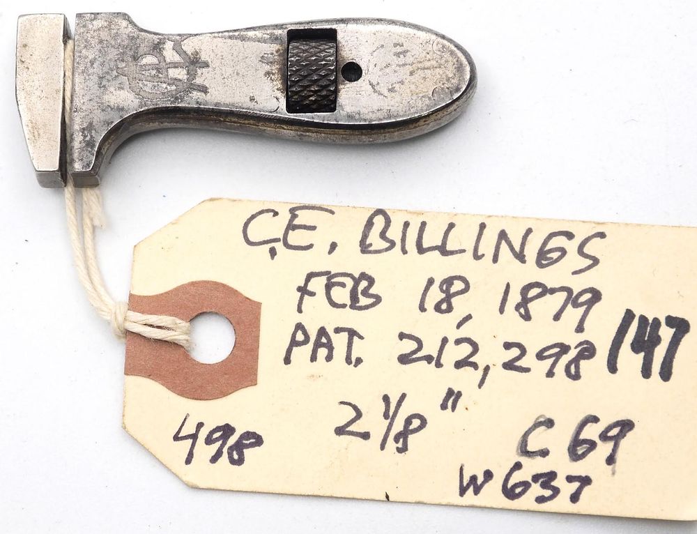 Lot 498: 2.125''L CE Billings, unmarked, RARE!