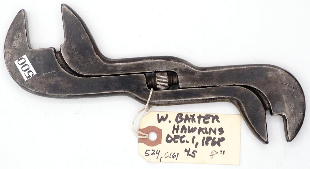 Lot 524: 8''L "W Baxter Pat Dec 1 1868"