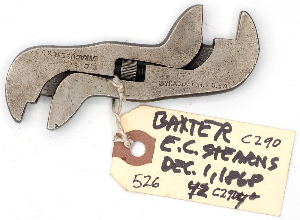 Lot 526: 4''L Baxter "EC Stearns Syracuse NY"