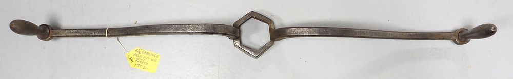 Lot 541: 36''L Forged 2-handle 2.5" axle nut wrench