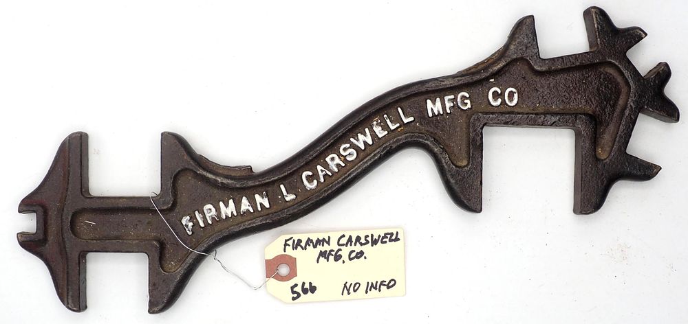 Lot 566: 13.25''L "Firman L Carswell Mfg Co"