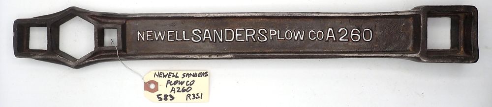 Lot 583: 19''L "Newell Sanders Plow Co A260"