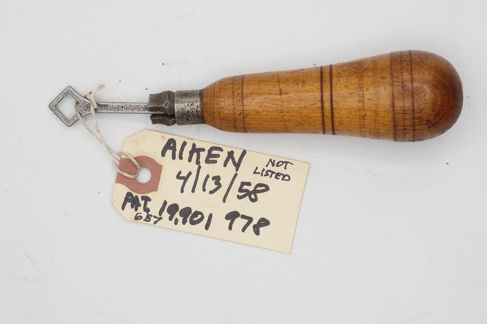 Lot 657: 6''L FH Aiken Franklin NH, RARE with tool kit!
