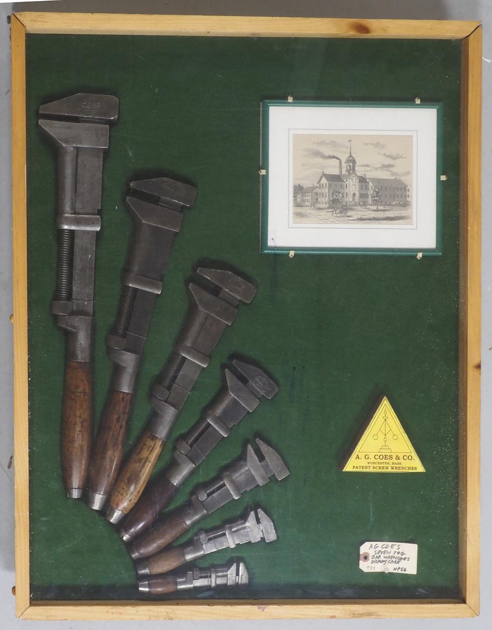 Lot 777: Set of A.G. Coes 1871 jog bar monkey wrenches