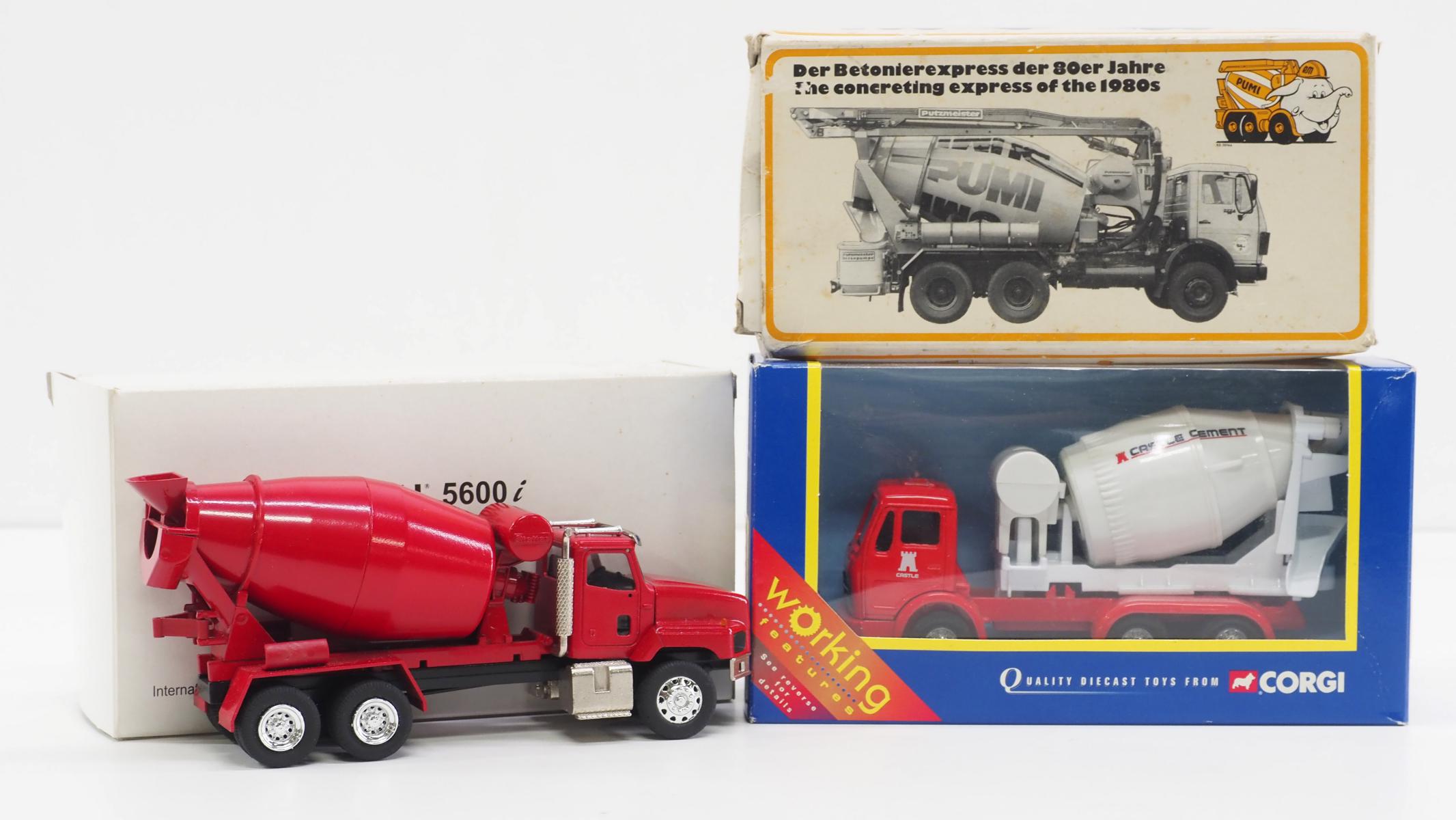 (3) Approx. cement trucks