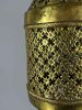 Pierced Brass Middle Eastern Lantern. Approximately 26.375L x 7.625W in. Chain Approximately Image - 3