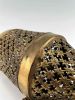 Pierced Brass Middle Eastern Lantern. Approximately 26.375L x 7.625W in. Chain Approximately Image - 15