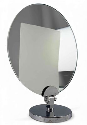 Charles Hollis Jones, Mid Century Modern Swivel Vanity Mirror. Approximately 16.5H x 14.0W x 