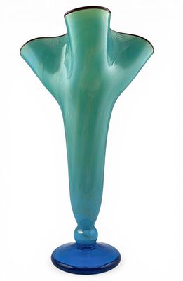 Rick Strini Art Glass Vase. Signed "Strini 02." Approximately 13.25H x 8.25W in. Proceeds from 