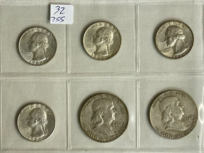 6 מטבעות USA שונות