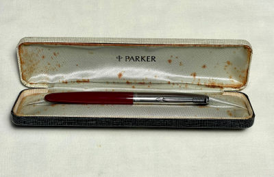 PARKER 21 עט נובע בקופסה ישנה משומש מצב שמור