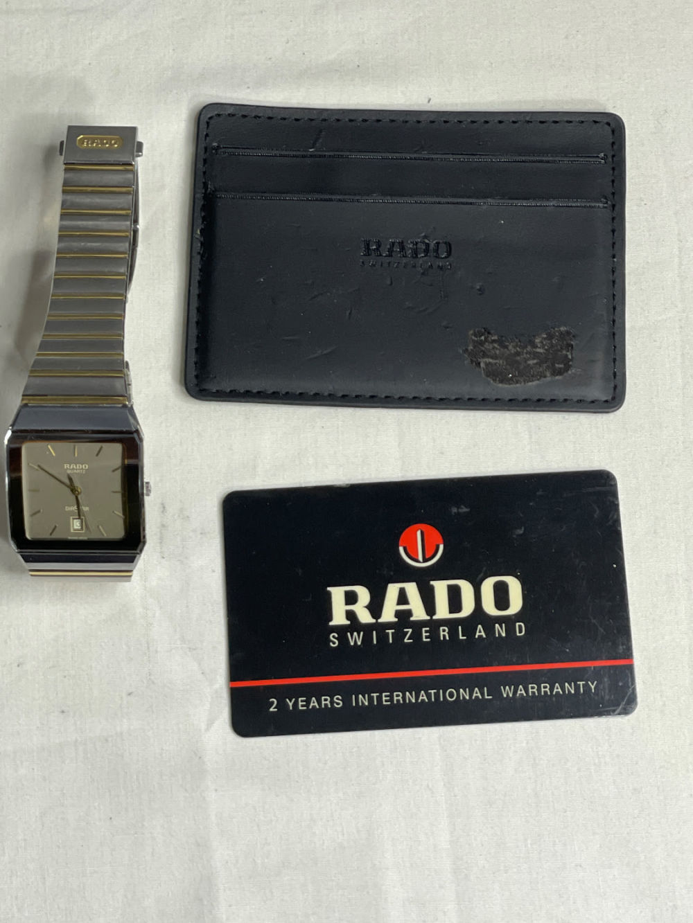 RADO DIASTAR שעון יד מעולה - זכוכית נגד שריטות - עמיד במים- צמיד טו טון - עבר בדיקה אצל שעון 
