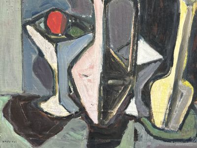 לואיזדה אביגדור שמן על בד 55X50 ס"מ – חתום וממוסגר