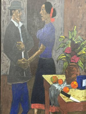 מישונז גרגור שמן על ב 55X34 ס"מ – חתום וממוסגר