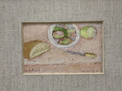 גרוסברד שמן על משטח 11X16 ס"מ – חתום וממוסגר