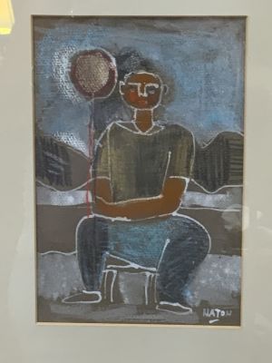 נתון גואש 16X24 ס"מ – חתום וממוסגר