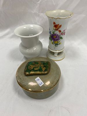 לוט 5 כלי פורצלן שונים : זוג כלי פורצלן rosenthal דגם kronach ממוספר הכוללים: צלחת מרובעת בגודל 