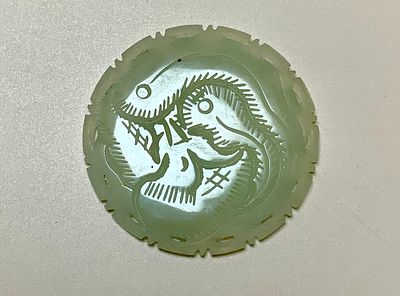 פסלון ג׳יד קטן גילוף עבודת יד קוטר 5 ס׳׳מ איכותי ויפה