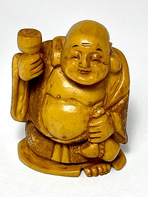 פסלון מעולה שן הב עבודת יד אמן חתום 5 ס''מ גובה