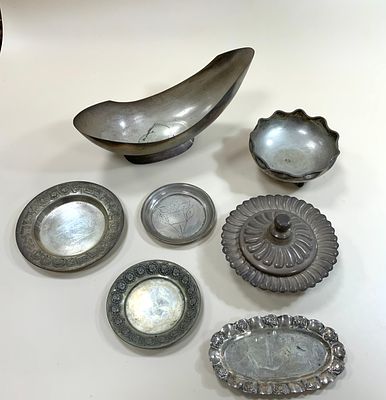 לוט כלי כסף שונים במשקל 382 גרם