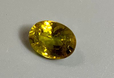 אבן חן ספיר צהוב משקל 4.1 ct לא מחומם