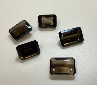 לוט 5 אבני סמוקי קוורץ מלוטשים 172ct