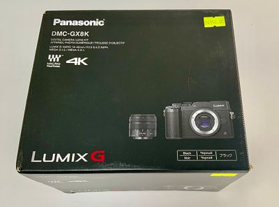מצלמה LUMIX G PANASONIC DMC-GX8 פנסוניק מגיע עם 2 סוללות עדשה 14-42 מ''מ במצב עבודה לא מגיע עם 