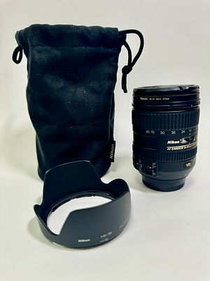 עדשת NIKON ניקון יפן AF-S DX Nikkor 16-85mm f/3.5-5.6G ED VR עם פילטר Haida 67mm מצב כללי טוב 