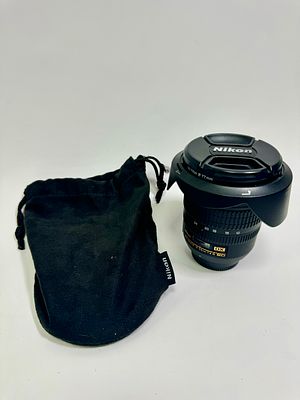 עדשת NIKON ניקון יפן Nikkor 12-24mm f/4 g ed AF-S dx עם פילטר Carl Zeiss T 77mm מצב כללי טוב עם 