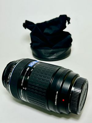 עדשת OLYMPUS אולימפוס יפני AF LENS f\4-5.6. Zuiko zoom 70-300mm Lens for Sony פילטר Marumi UV 