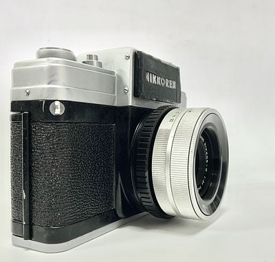 מצלמה עם עדשה NIKKOREX ניקון NIKKOR-Q NIPPON KOGAKU 50mm f/2.5. יפני מצב משומש טוב מאוד
