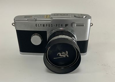 מצלמת וינטג' OLYMPUS PEN F G.ZUIKO f/1.4 40mm מצב מעולה