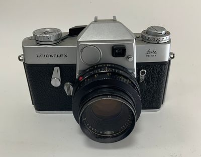 מצלמת וינטג' LEICAFLEX LEITZ WETZLAR 2191793 SUMMICRON R f/2 50mm מצב מעולה