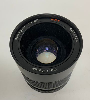 עדשה DISTAGON HFT CARL ZEISS 6348174 מצב משומש מעולה חסר כיסוי אחורי מקורי