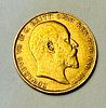 מטבע זהב אדוארד משנת 1910- משקל 7.97 גרםתמונה - 1