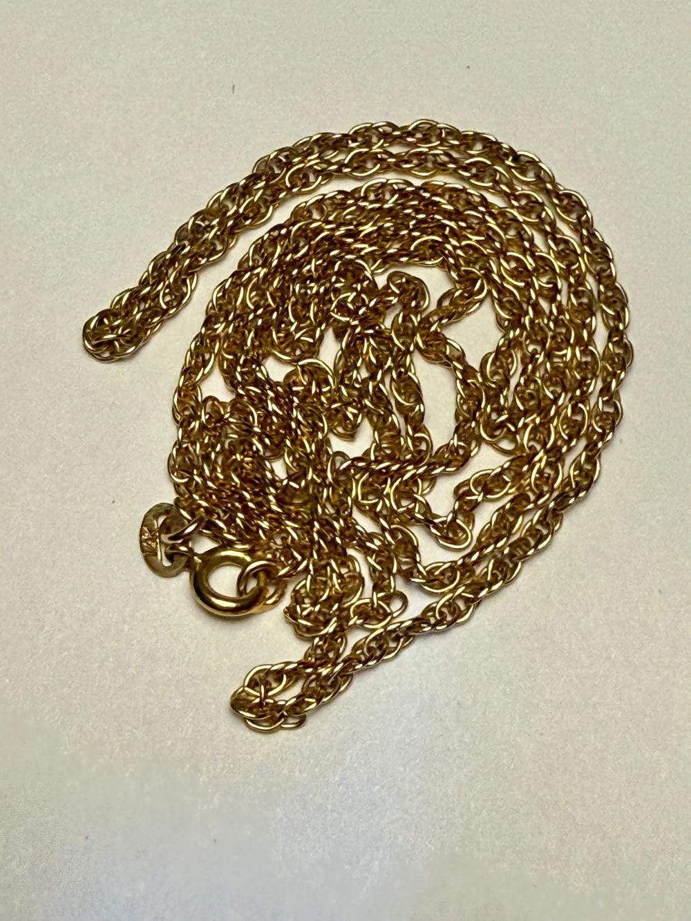 שרשרת זהב 14 קרט חתומה - אורך 60 ס''מ